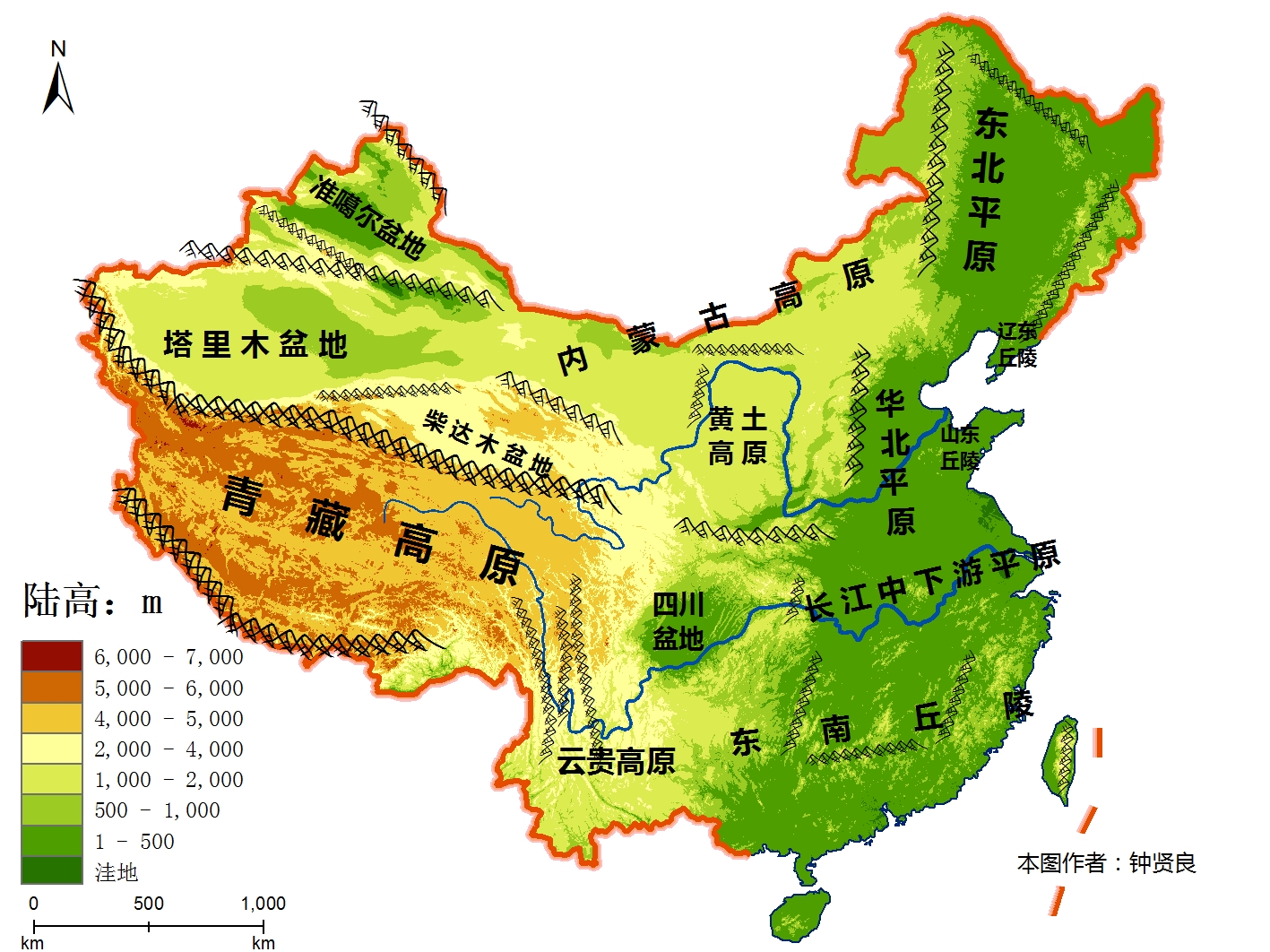 China地形-地形区_原创_地理人zxl.jpg